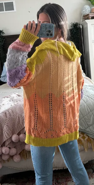 Storia Colorful Knit Cardigan thumbnail 5