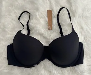 Skims Fits Everybody Pushup Demi Bra Onyx Size 34A thumbnail 1