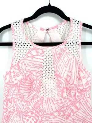 Lilly Pulitzer Kaylee Shift Dress Hubba‎ Bubba Sea Cups Pink Size 8 thumbnail 4
