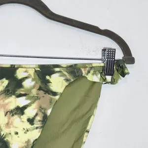 Aerie Green Abstract Print Bikini Bottoms NWTT Size Large Full Coverage Bottoms thumbnail 3