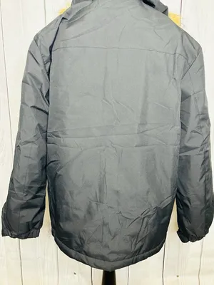 Leduntino Windbreaker Jacket Sz S Fur Hoodie Full Zip Black Sherpa Lined thumbnail 12