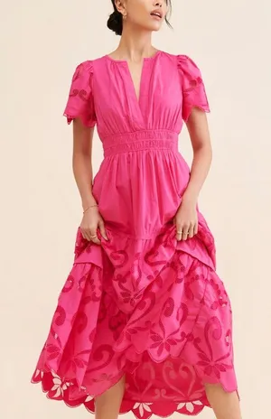By Anthropologie The Somerset Maxi Dress: Cutwork Edition thumbnail 1