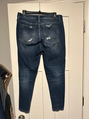 Buckle Black Dark Blue Distressed Skinny Jeans thumbnail 5
