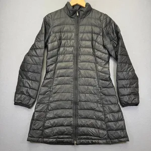Patagonia Fiona Parka Womens XS Black Quilted Goose Down Puffer Coat 28355 F0 thumbnail 1