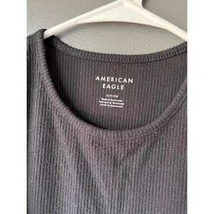 American Eagle Black Ribbed Bodysuit thumbnail 6