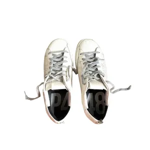 P448 John Pearl Silver Glitter Leather Low Top Sneakers Size 38 / US 7.5 thumbnail 10