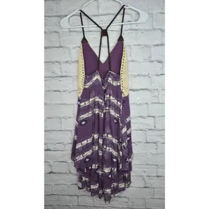 NWT Boot Barn Shyanne Crochet Boho Dress Purple Southwestern Aztec Festival S thumbnail 5