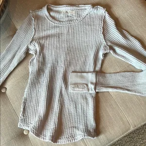 Free People Baby Blue Thermal LS W/ Finger Holes✨ thumbnail 5