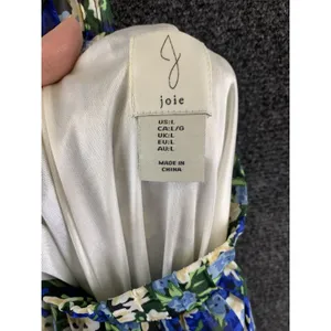 Joie By Anthropologie Maxi Skirt Belt Pull On Floral Blue Size Large NWOT thumbnail 7