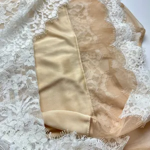 White Lace Mini Dress Mesh Illusion Sheer Small thumbnail 11