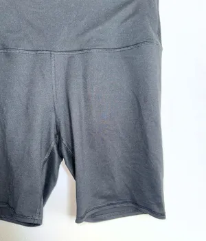 Maurices High Rise Luxe Biker Shorts Solid Black 7” Athleisure thumbnail 5