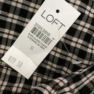 Loft Plaid Tiered Shirtdress thumbnail 5