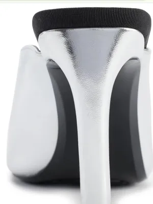 NEW $139 DKNY Cadena Mule 9 M, SILVER Slip on thumbnail 6