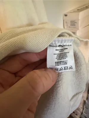 Brandy Melville Christy hoodie cream thumbnail 4