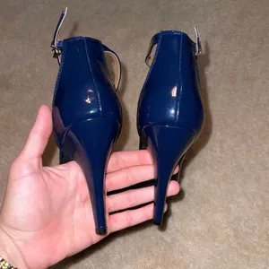 Elegant Navy High Heel Sandals thumbnail 5