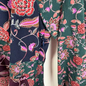 Cabi Festive Maxi Dress Small‎ Retro Floral Boho Multicolor Fall Festival Chic thumbnail 3