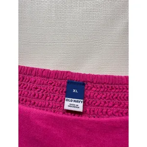 Old Navy Dress Womens XL Pink‎ Linen Blend Smocked Mini Sleeveless Babydoll thumbnail 3