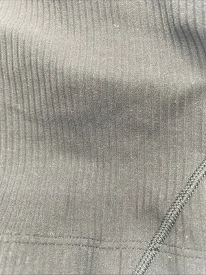 Lululemon Womens Align Strappy Cropped Tank Black Ribbed Yoga Top LW1EF6S Size 2 thumbnail 2