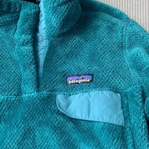 Patagonia women's medium retool Turquoise Fleece Pullover gorp outdoor thumbnail 3