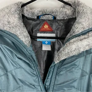 Columbia Kaleidaslope ll Ripstop Omni Heat Jacket Sz Small Metal Blue thumbnail 6