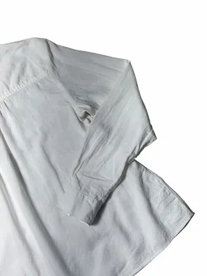 Pilcro Anthropologie White Linen Blend Whitney Long Sleeve Blouse Womens XS thumbnail 8