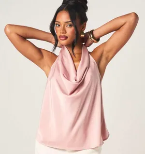 Halter top misguided Pink thumbnail 1