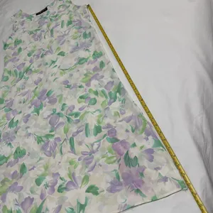 Sag Harbor Midi Dress Sz 6P 6 Petite Pastel Floral Sleeveless Tie Back thumbnail 7