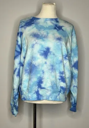 PINK - Victoria's Secret Blue Tie Dye Crewneck thumbnail 1