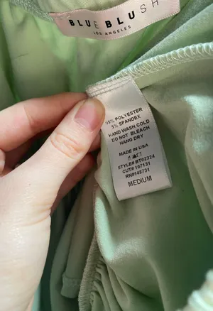 Lulus Blue Blush Open Front Blouse thumbnail 4