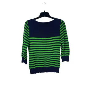 Lauren Jeans Co Ralph Lauren Nautical Stripe Sweater Crest Gold Buttons S thumbnail 3