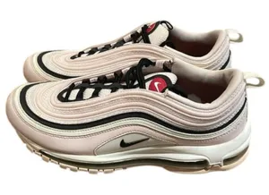 Nike Air Max 97 Pink Leather Sneaker Shoe Womens Size 9.5 921733-603 thumbnail 1