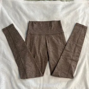 Aerie Leggings w/ pockets - Nude/Heathered Brown thumbnail 1