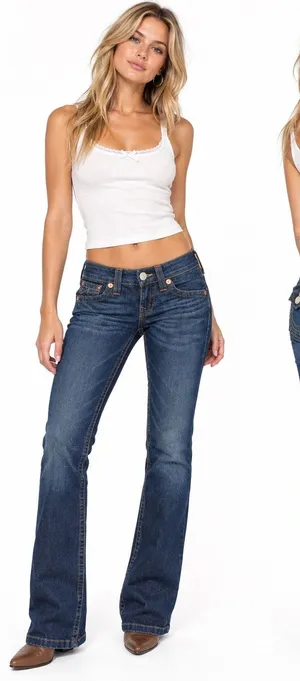 Vintage ‘00s True Religion Billy Dark Wash Low Rise Jeans Size 26 Made in U.S.A. thumbnail 1