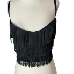 Victoria's Secret Sexy Little Things Fringe Corset Bustier Bra 34C Black Y2K thumbnail 4