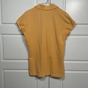 Lilly Pulitzer Polo Shirt Womens‎ Large Golf Casual Preppy Gold Pink Trim thumbnail 9