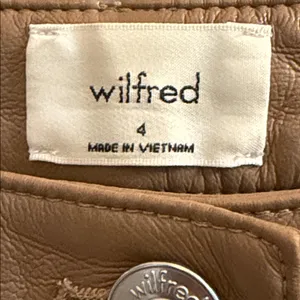 Aritzia Wilfred Melina Vegan Leather Straight Leg Pants Size 4 thumbnail 8