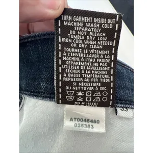 7 For All Mankind Jeans size 33 Blue Austyn Regular Fit Straight Leg Stretch thumbnail 9
