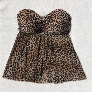Merona: Leopard print bathing suit top thumbnail 1