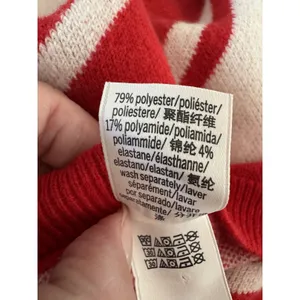 Victoria's Secret Pink Red & White Candy Cane Stripe Crewneck Sweater Size XL thumbnail 8