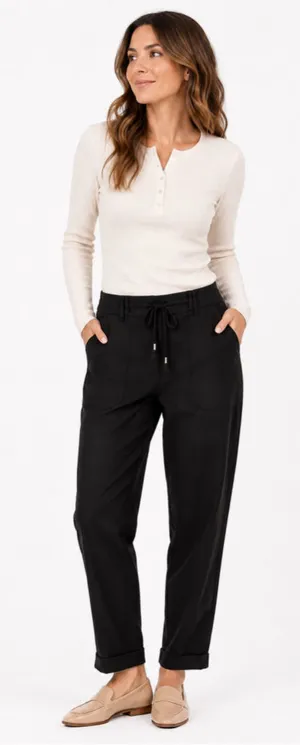 Democracy High Rise Black Trousers Size XL thumbnail 1