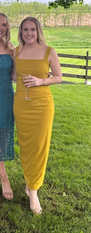 Zara Blogger Favorite Open Back Drape Dress thumbnail 1