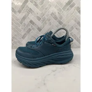 Hoka One One Bondi L GTX Leather Gore Tex Deep Teal Sneakers Shoes Womens 7.5 thumbnail 3