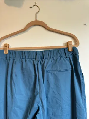 Halara Flex Mid Rise Pocket Straight Leg Work Pants Abyss Blue Womens Large NEW thumbnail 4