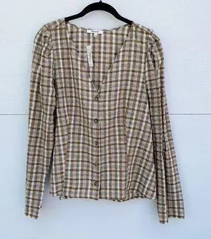 Madewell Westover Plaid Top thumbnail 1