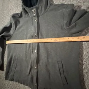 Lauren Ralph Lauren Hoodie Womens XL Gray Full Zip Snap‎ Front Jacket thumbnail 7