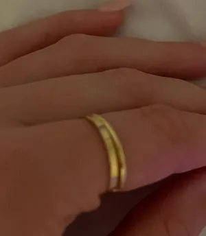 Gold rings plain thumbnail 3