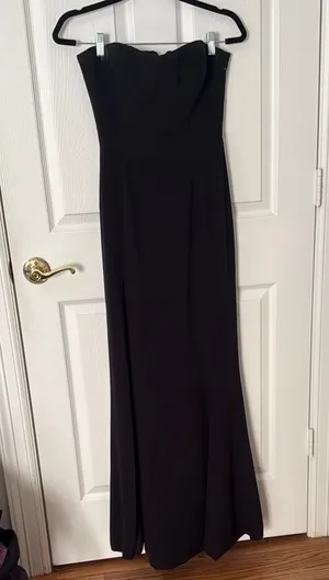 Dress the population Black Strapless Evening Gown size medium thumbnail 1