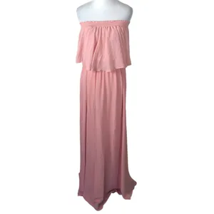 Show Me Your Mumu Hacienda Maxi Dress Rosebud Chiffon Convertible Pink Size S thumbnail 8