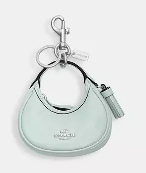 Coach Mini Carmen Bag Charm Pearlized Baby Green Leather thumbnail 1