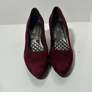 Easy Spirit Esquota Burgundy Suede Kitten Heel Round Toe Pumps Womens 8.5 M‎ thumbnail 2